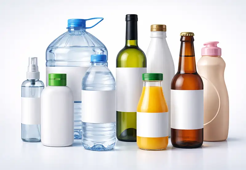 Bottles labeling machine