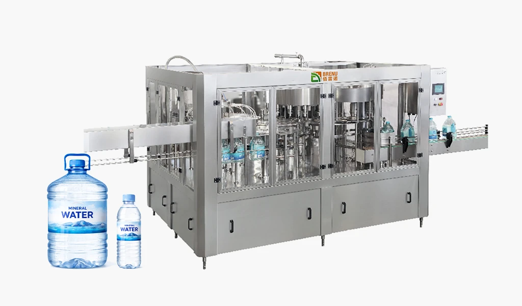 Gravity monoblock filling machine