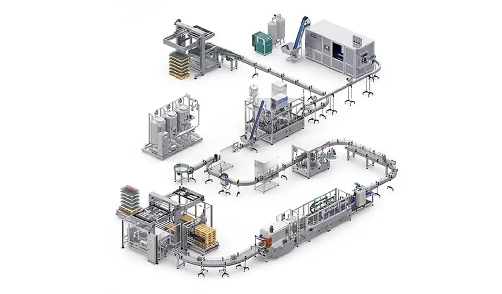 Large-Scale Water Bottle Plant