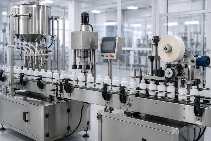 How to Match a Labeling Machine with a Filling and Capping Line
