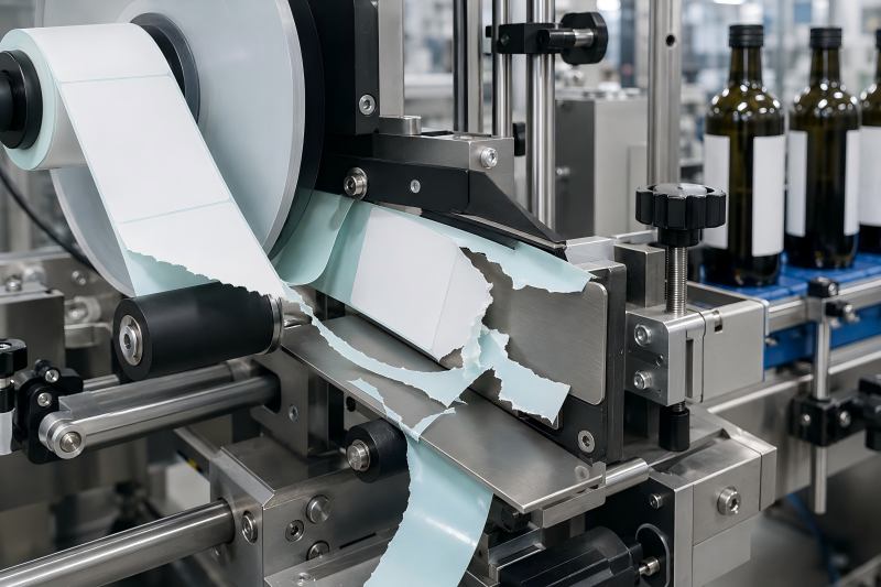 Label Tearing or Backing Paper Breakage