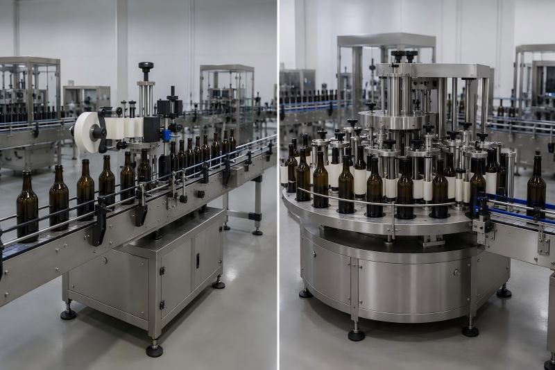 Linear vs Rotary Bottle Labeling Machine