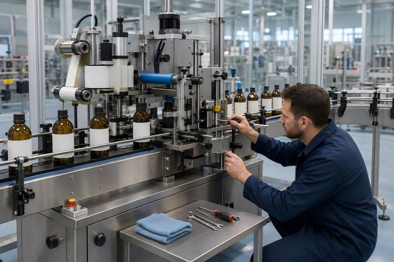 Maintain an Automatic Bottle Labeling Machine