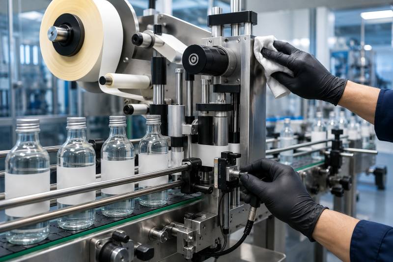 Paste Labeling Machine Clean