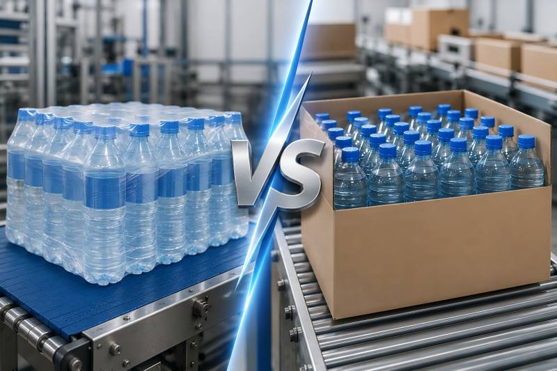 Shrink Wrapping vs Carton Packing for Bottled Water