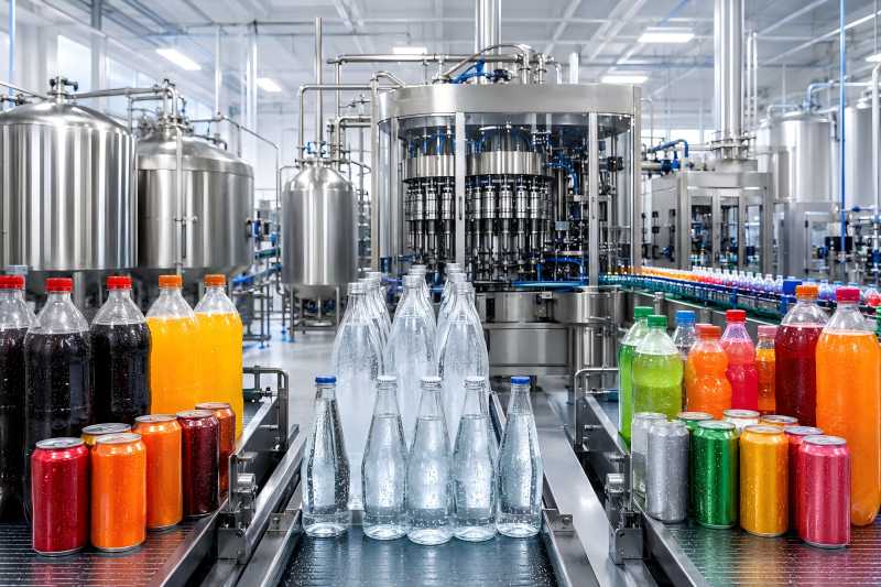 Soda vs Sparkling Water vs Soft Drink Production Line