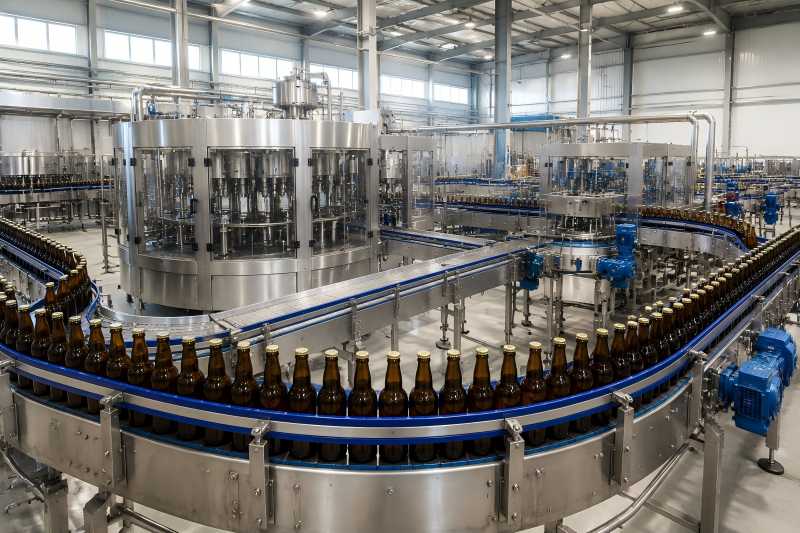 Design a Complete Beer Bottling Line from Filling to Packaging