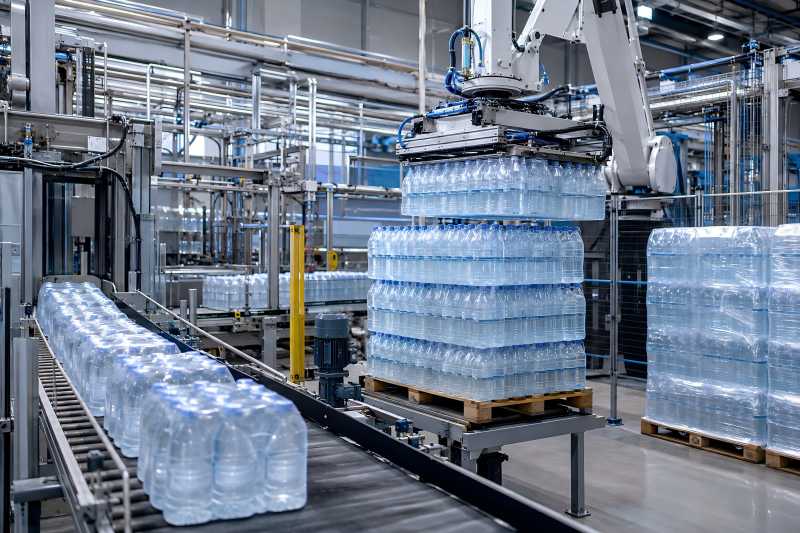 Palletizing Systems for High-Capacity Mineral Water Plants