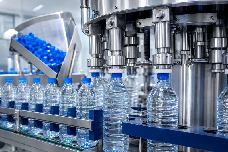 Select Caps and Capping Heads for Mineral Water Bottles