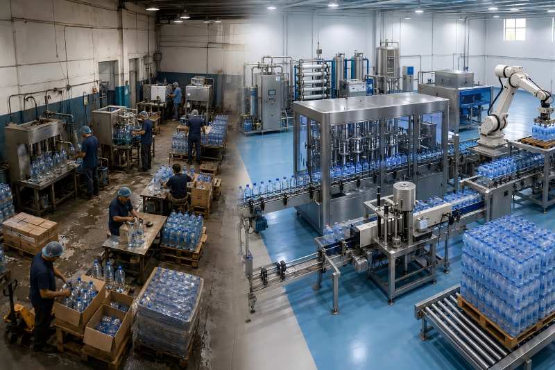 Upgrade Equipment in bottled water plant