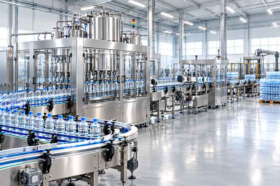 Complete Water Bottling Line Output